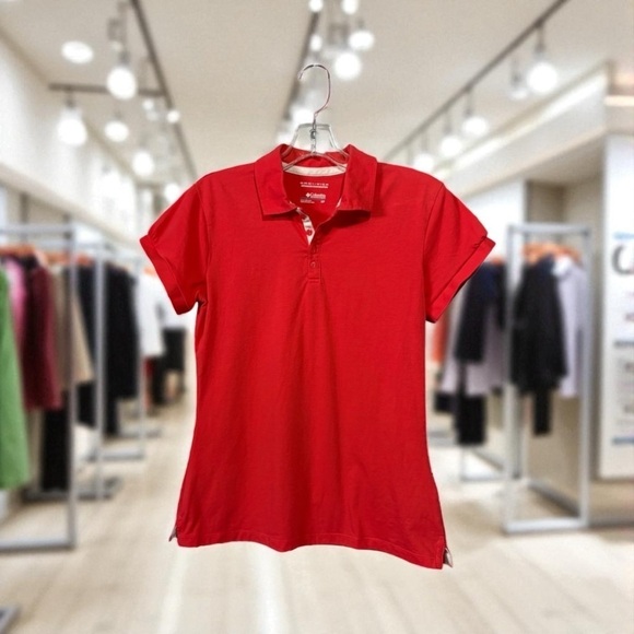 Columbia Tops - NEW, Columbia, Omni-Wick Coral Polo Shirt, Size Small